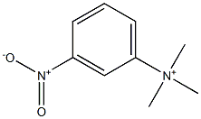 Trimethyl(3-nitrophenyl)aminium Struktur