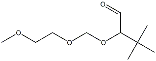 2-[(2-Methoxyethoxy)methoxy]-3,3-dimethylbutyraldehyde Struktur