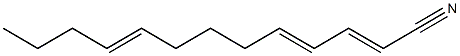 2,4,9-Tridecatrienenitrile Struktur