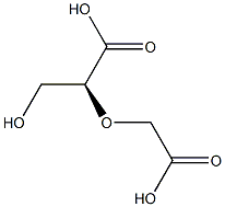 (-)-2-Hydroxymethyl[(S)-oxydiacetic acid] Struktur