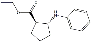 (1R,2R)-2-(Phenylamino)cyclopentane-1-carboxylic acid ethyl ester Struktur