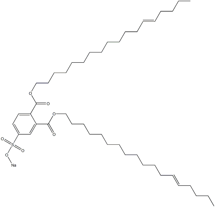 4-(Sodiosulfo)phthalic acid di(13-octadecenyl) ester Struktur