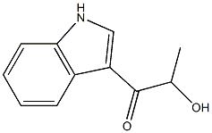 2-Hydroxy-1-(1H-indol-3-yl)-1-propanone Struktur