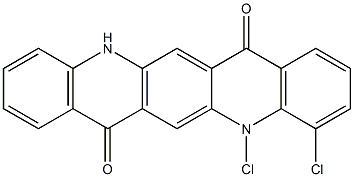 4,5-Dichloro-5,12-dihydroquino[2,3-b]acridine-7,14-dione Struktur