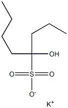 4-Hydroxyoctane-4-sulfonic acid potassium salt Struktur