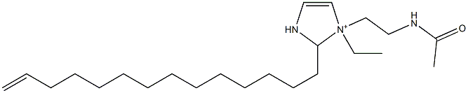 1-[2-(Acetylamino)ethyl]-1-ethyl-2-(13-tetradecenyl)-4-imidazoline-1-ium Struktur