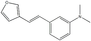 3-(3-(Dimethylamino)styryl)furan Struktur