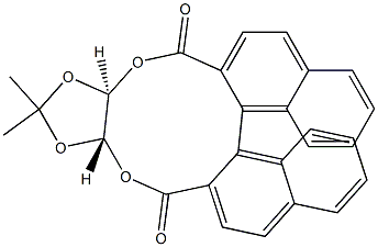 2,2'-[[(4S,5S)-2,2-Dimethyl-1,3-dioxolane-4,5-diyl]bis(oxycarbonyl)][1,1'-binaphthalene] Struktur