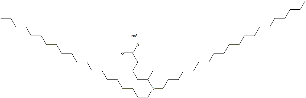 5-(Diicosylamino)hexanoic acid sodium salt Struktur