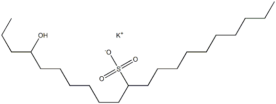 4-Hydroxyhenicosane-11-sulfonic acid potassium salt Struktur