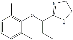 2-[1-(2,6-Dimethylphenyloxy)propyl]-2-imidazoline Struktur