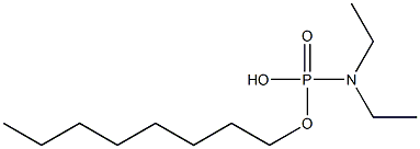 N,N-Diethylamidophosphoric acid hydrogen octyl ester Struktur