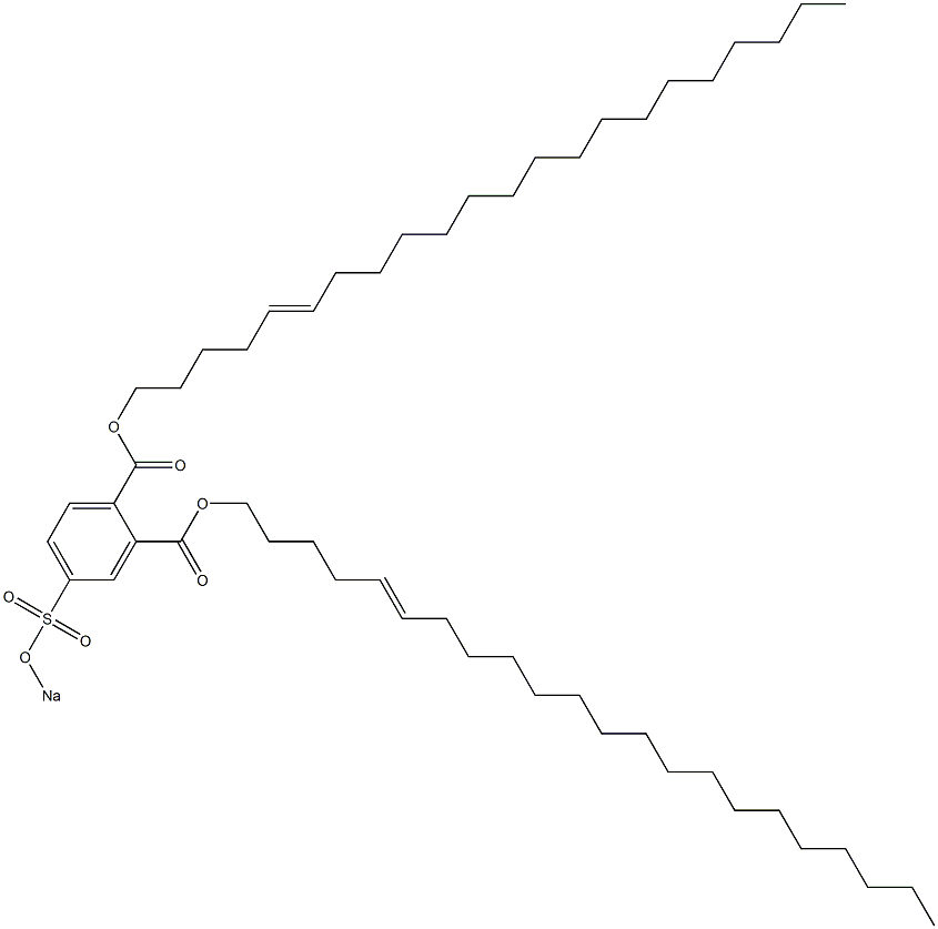 4-(Sodiosulfo)phthalic acid di(5-docosenyl) ester Struktur