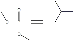 4-Methyl-1-pentynylphosphonic acid dimethyl ester Struktur