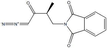 (+)-N-[(S)-4-Diazo-2-methyl-3-oxobutyl]phthalimide Struktur