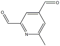 6-Methyl-2,4-pyridinedicarbaldehyde Struktur