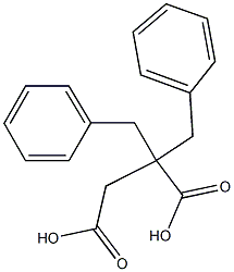 2,2-Dibenzylsuccinic acid Struktur