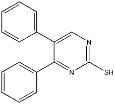 4,5-Diphenyl-2-pyrimidinethiol Struktur