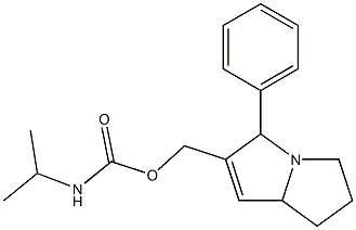 N-Isopropylcarbamic acid [(5,6,7,7a-tetrahydro-3-phenyl-3H-pyrrolizin)-2-ylmethyl] ester Struktur