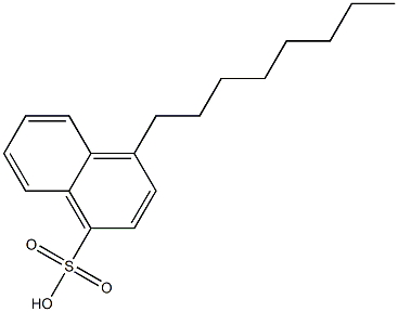 4-Octyl-1-naphthalenesulfonic acid Struktur