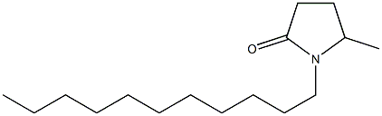 5-Methyl-1-undecyl-2-pyrrolidone Struktur