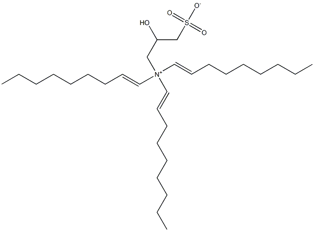 N,N-Di(1-nonenyl)-N-(2-hydroxy-3-sulfonatopropyl)-1-nonen-1-aminium Struktur