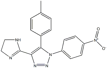 1-(4-Nitrophenyl)-4-[(4,5-dihydro-1H-imidazol)-2-yl]-5-(4-methylphenyl)-1H-1,2,3-triazole Struktur