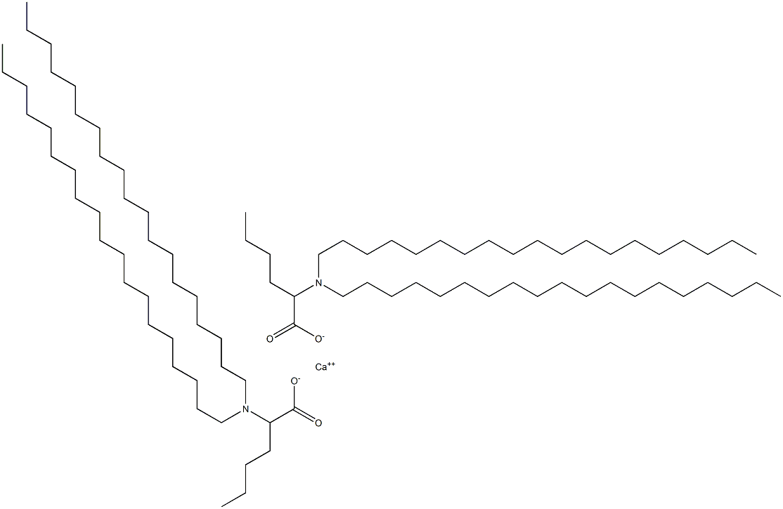 Bis[2-(dinonadecylamino)hexanoic acid]calcium salt Struktur