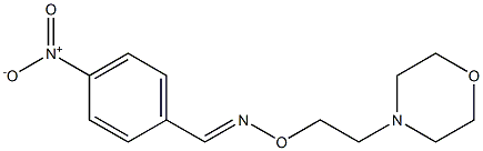 (E)-4-Nitrobenzaldehyde O-(2-morpholinoethyl)oxime Struktur