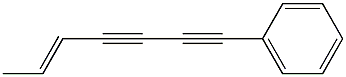 (E)-7-Phenyl-2-heptene-4,6-diyne Struktur