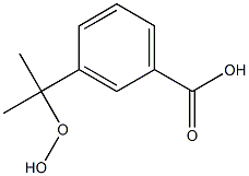 m-(1-Hydroperoxy-1-methylethyl)benzoic acid Struktur