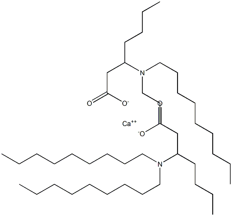 Bis[3-(dinonylamino)heptanoic acid]calcium salt Struktur