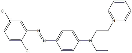 1-[2-[[4-[(2,5-Dichlorophenyl)azo]phenyl]ethylamino]ethyl]pyridinium Struktur