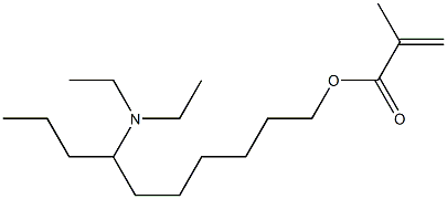 Methacrylic acid 7-(diethylamino)decyl ester Struktur