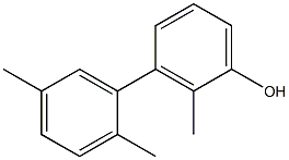 2-Methyl-3-(2,5-dimethylphenyl)phenol Struktur