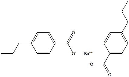 Bis(4-propylbenzoic acid)barium salt Struktur