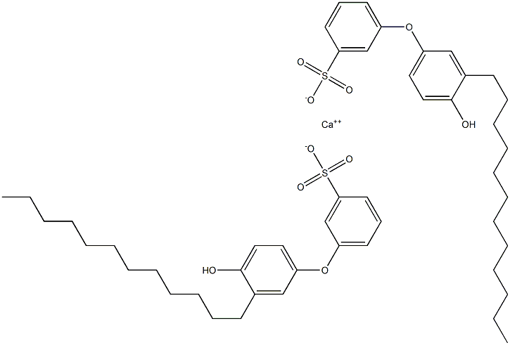 Bis(4'-hydroxy-3'-dodecyl[oxybisbenzene]-3-sulfonic acid)calcium salt Struktur