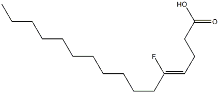 (Z)-5-Fluoro-4-hexadecenoic acid Struktur