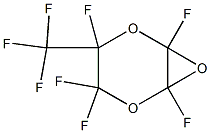 2,3-Epoxy-2,3,5,5,6-pentafluoro-6-(trifluoromethyl)-1,4-dioxane Struktur