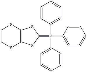 2-Triphenylphosphoranylidene-5,6-dihydro-1,3-dithiolo[4,5-b][1,4]dithiin Struktur