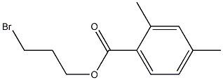 2,4-Dimethylbenzenecarboxylic acid 3-bromopropyl ester Struktur