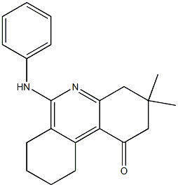 3,4,7,8,9,10-Hexahydro-6-(phenylamino)-3,3-dimethylbenzo[c]quinolin-1(2H)-one Struktur