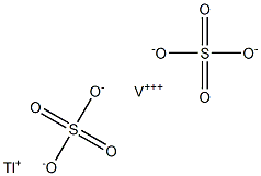 Thallium(I) vanadium(III) sulfate Struktur