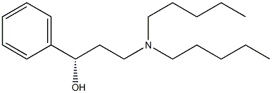 (1S)-3-(Dipentylamino)-1-phenylpropan-1-ol Struktur