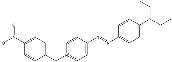 1-(4-Nitrobenzyl)-4-[[4-(diethylamino)phenyl]azo]pyridinium Struktur