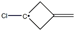 1-Chloro-3-methylenecyclobutyl radical Struktur