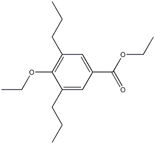 3,5-Dipropyl-4-ethoxybenzoic acid ethyl ester Struktur