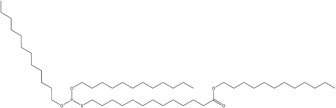 Thiophosphorous acid O,O-didodecyl S-(13-dodecyloxy-13-oxotridecyl) ester Struktur