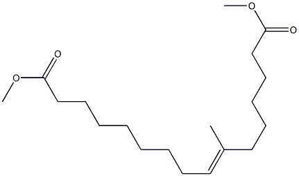 7-Methyl-7-hexadecenedioic acid dimethyl ester Struktur