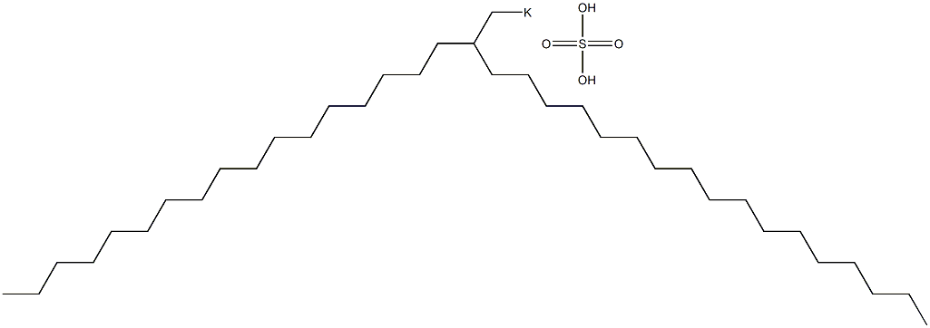 Sulfuric acid 2-heptadecylnonadecyl=potassium salt Struktur